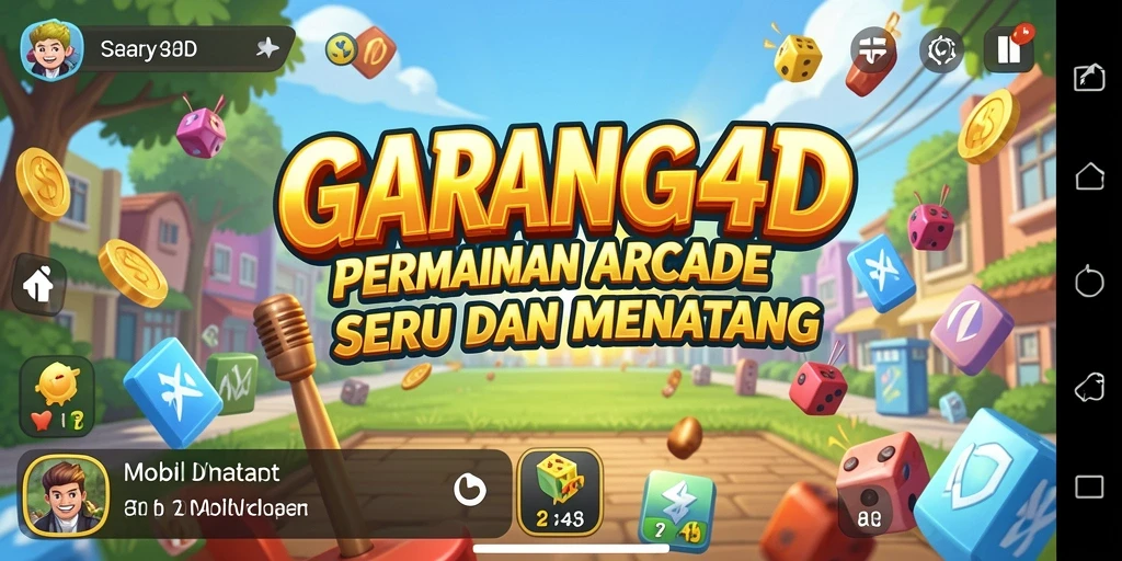 Tampilan gameplay seru dari GARANG4D dengan aksi Arcade.