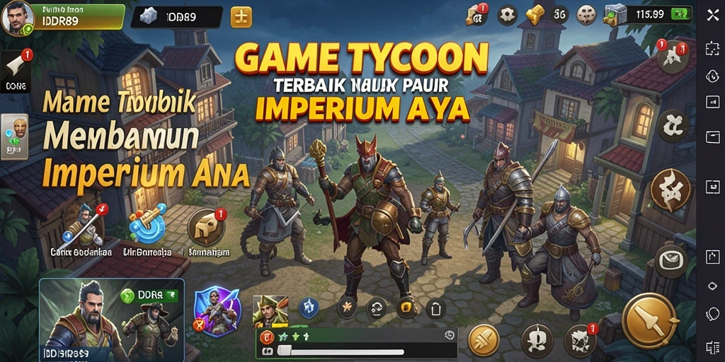 Screenshot utama IDR89 menampilkan dinamika gameplay Tycoon yang menarik.