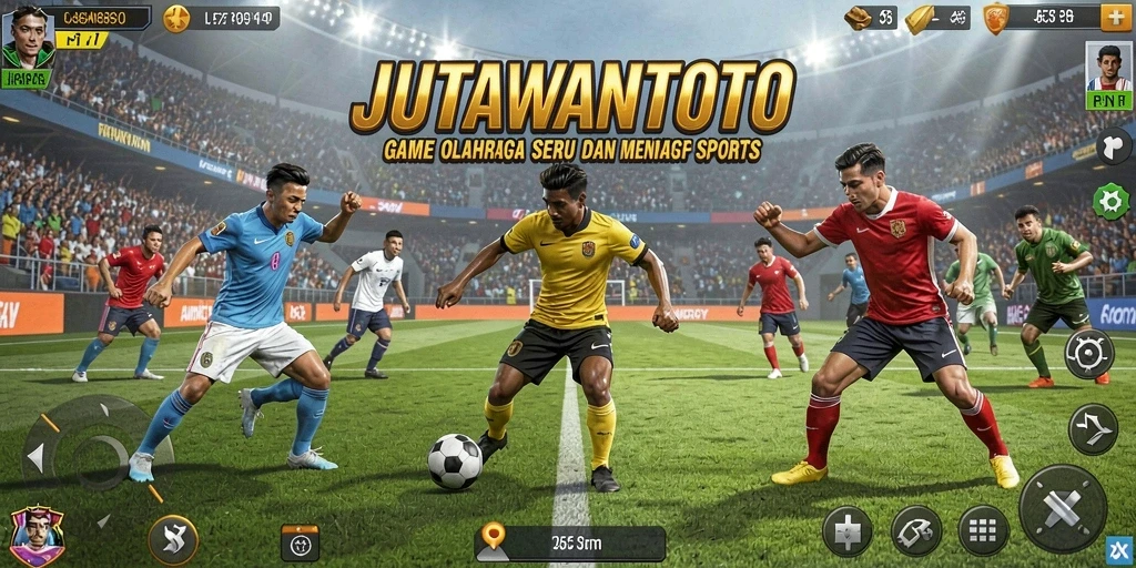 Tampilan gameplay JUTAWANTOTO yang menarik dan penuh aksi olahraga.