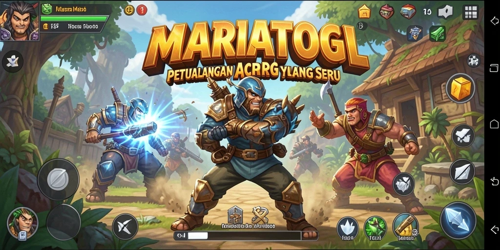 Tampilan gameplay intens dalam MARIATOGL dengan aksi menegangkan.