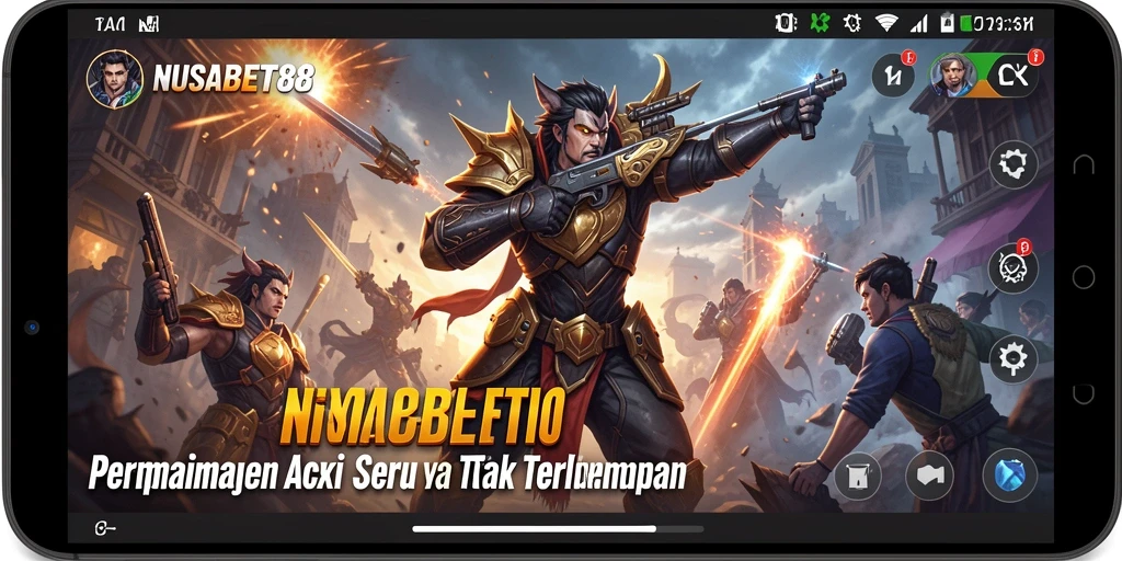 Tampilan gameplay NUSABET88 yang penuh aksi dan menegangkan.