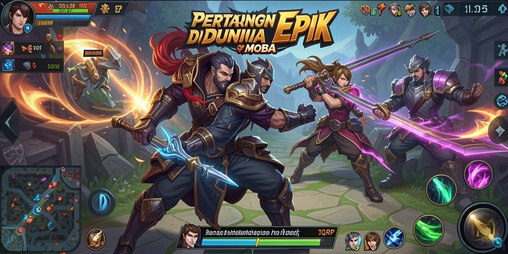 Pengalaman bermain MOBA yang seru dan menegangkan.