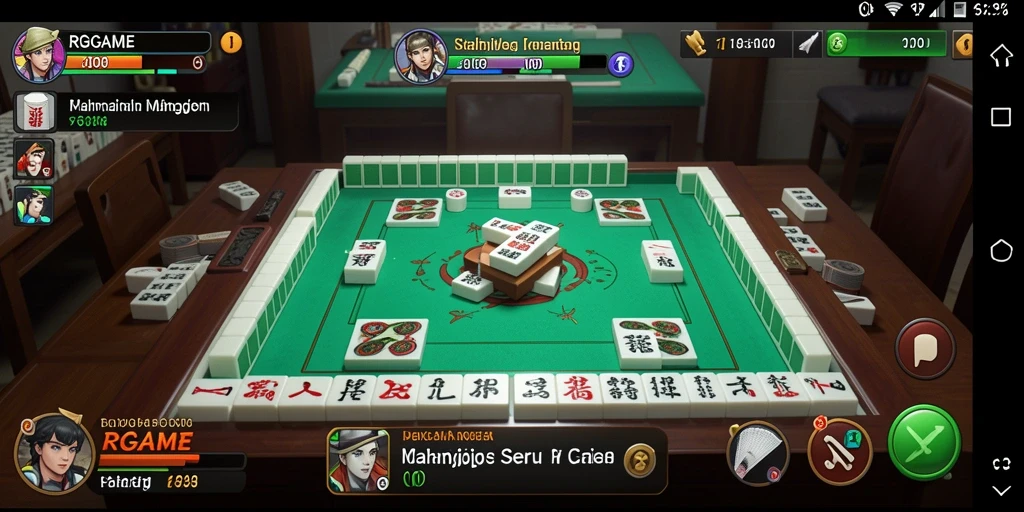 Tampilan gameplay RPGAME yang seru dan menantang dalam Mahjong.