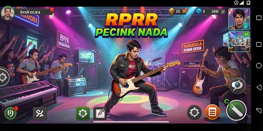 Tampilan gameplay RPRR yang penuh warna dan interaktif.