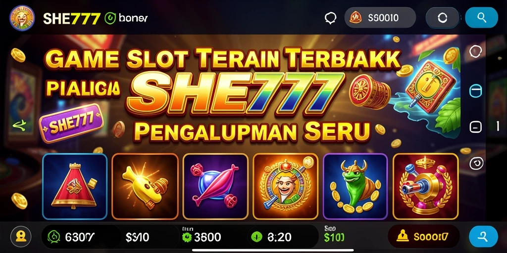 Tampilan gameplay Slot menarik dari SHE777 dengan efek grafis menawan.