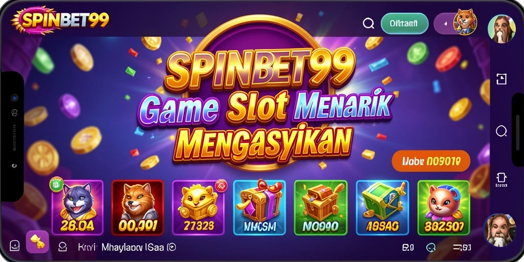 Tampilan gameplay menarik dari SPINBET99 yang penuh warna.