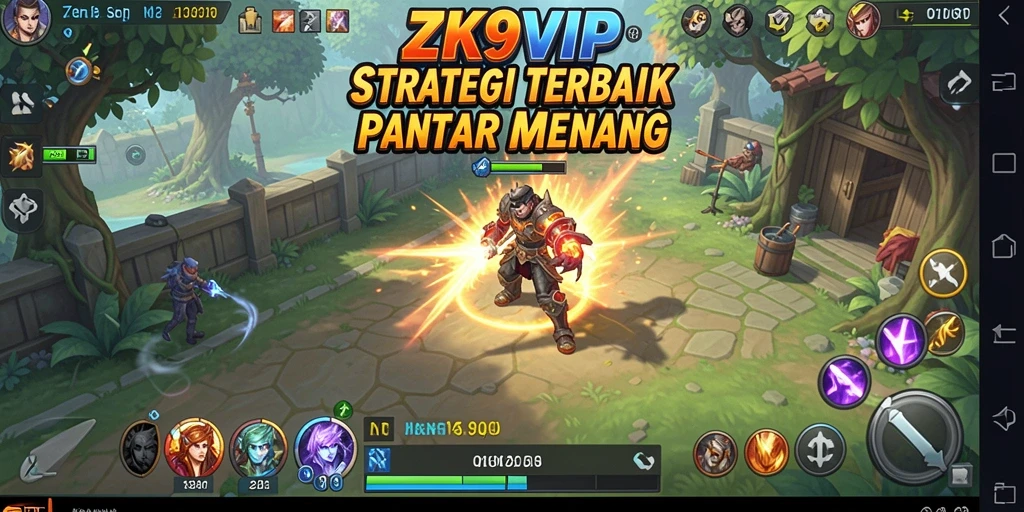 Screenshot ZK9VIP menampilkan aksi strategi yang intens.